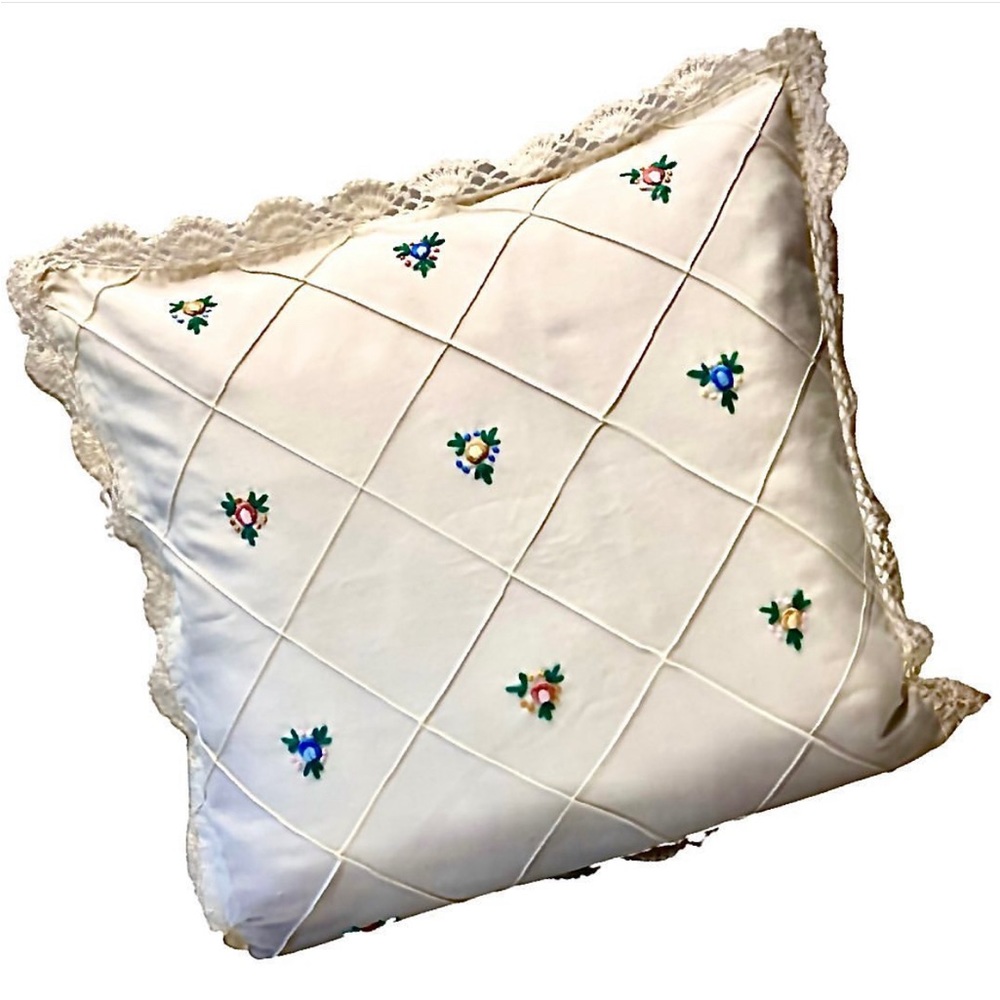 Set of two hand stitched pillow covers.